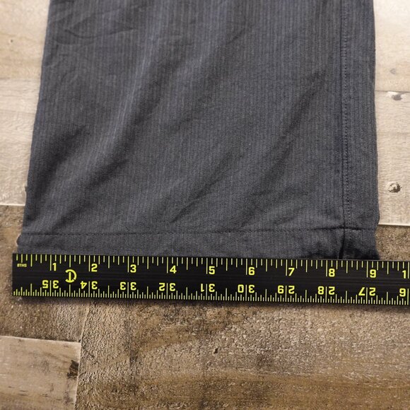 Athleta Midtown Trouser Pants Women’s 8 Flint Grey Pinstripe Stretch Athleisure - Picture 10 of 14